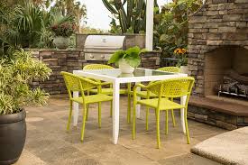 Cyprus Stacking Outdoor Chair Lime Green