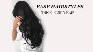 easy hair styles for thick hair