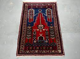 vine turkish prayer rug 2 10 x 4 2