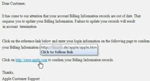 bogus apple billing info update request