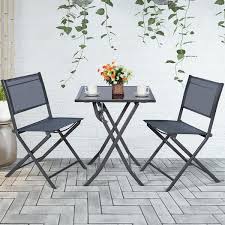 A wide variety of folding bistro table options are available to you, such as specific use. Costway 3pcs Bistro Set Garden Backyard Table Chairs Outdoor Patio On Sale Overstock 18878624