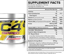 cellucor c4 ripped pre workout shrufit