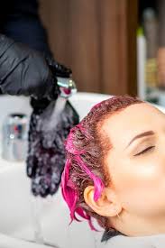 Washing Dyed Female Hair Professional