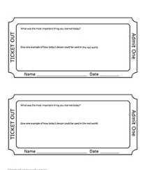 Freebie Exit Ticket Template You Can Edit This Template To Fit