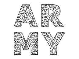 army word coloring page graphic by