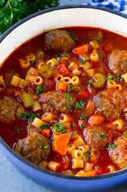 italian meatball soup dinner at the zoo
