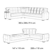 sofa bed 305x238 miriam with reversible