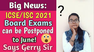 Also read | cbse board exam 2020: Big News Icse Isc 2021 Board Exams Can Be Postponed To June Says Gerry Arathoon Must Watch Youtube