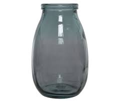 Recycled Glass Vase Grey 28cm 13 99