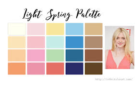 light spring palette light warm