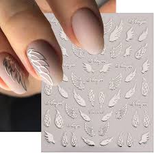 bronzing gold silver nail stickers 3d
