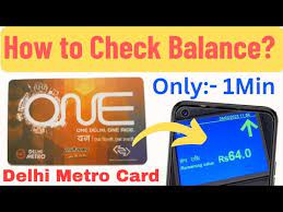 how to check balance in delhi metro