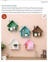 Beautiful Hut Shape Wall Shelf