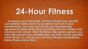 how to cancel 24 hour fitness
