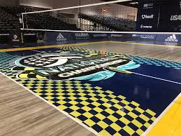 volleyball court construction flooring