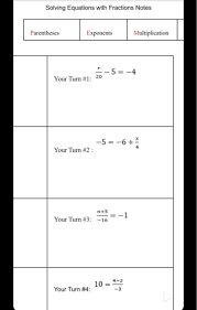 Solved Solving Equations With Fractions