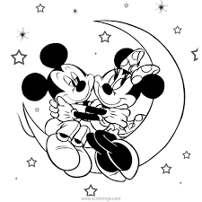 There are also more intricate valentine. Disney Valentines Coloring Pages Mickey And Minnie Mouse Xcolorings Com