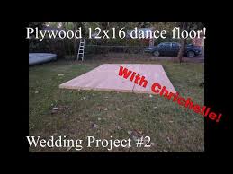 homemade plywood modular dance floor