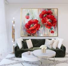 Red Poppies Painting Handpainted