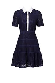 Draper James Meadow Navy Lace Dress