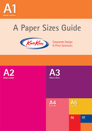 Paper Size Guide A0 A1 A2 A3 A4 A5 A6 Kwik Kopy