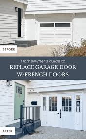 Replace Garage Door With French Doors