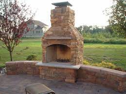 Outdoor Brick Fireplace Photos