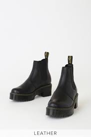 Martens rometty black leather chelsea boots were made for walking! Dr Martens Rometty Black Chelsea Boots Pull On Ankle Boot Lulus