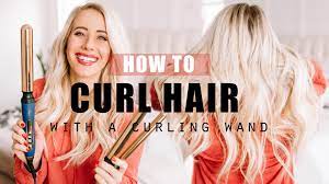 how to curl hair with a curling wand