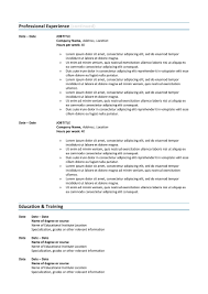 federal resume template and cover
