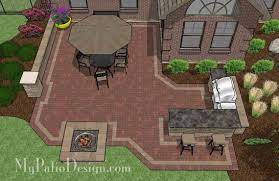 Diy Patio Design With Seating Wall
