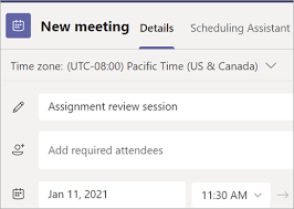 schedule and join a meeting microsoft