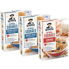quaker oatmeal squares breakfast cereal variety pack 3 bo 0