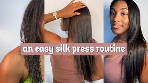 the easiest silk press routine