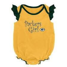 Details About Infant Newborn Baby Girls Nfl Green Bay Packers Gb Bodysuit Creeper 24 Months