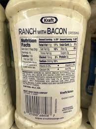 kraft ranch with bacon salad dressing