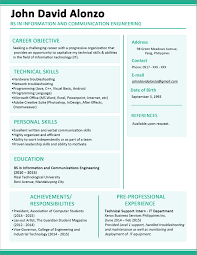 Resume Format For Freshers Ece Engineers Free Download Resume Templates  Than       Cv Formats For Free Pinterest