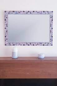Large Purple Mirror Mosaic Wall Mirror