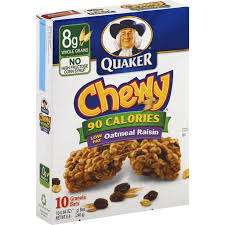 quaker chewy granola bars low fat
