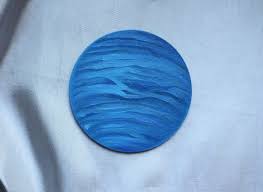 Art Neptune Blue Planet Oil Painting