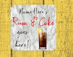 rum and e marble effect personalised