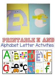 letter e crafts and printable letter e