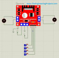 l298 motor driver library for proteus