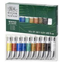 Winton Oil Paint Basic Set Of 10 21ml