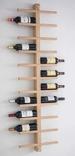 Vertical Oak Wine Rack Wall Wine