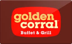 golden corral gift card at