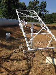 building my frame for solar tracker