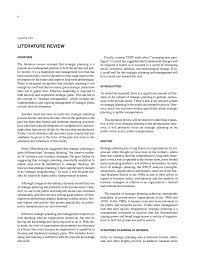 chapter two literature review strategic planning and management page 4