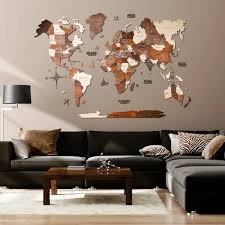 World Maps For Wall Office Wall Decor