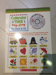 Scholastic Calendar Time Sing Along Flip Chart And Cd